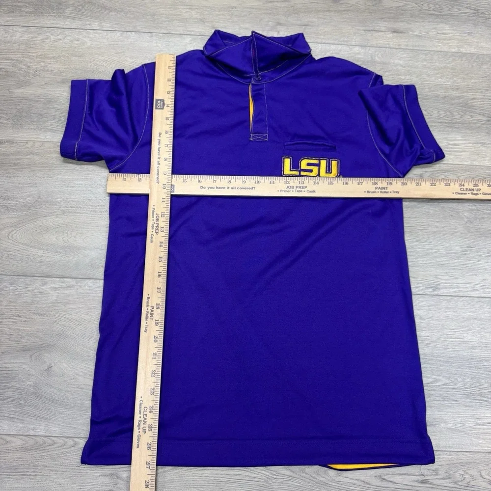 LSU Tigers Purple Nike Polo Sz M Preppy Gameday Frat‎ Purple